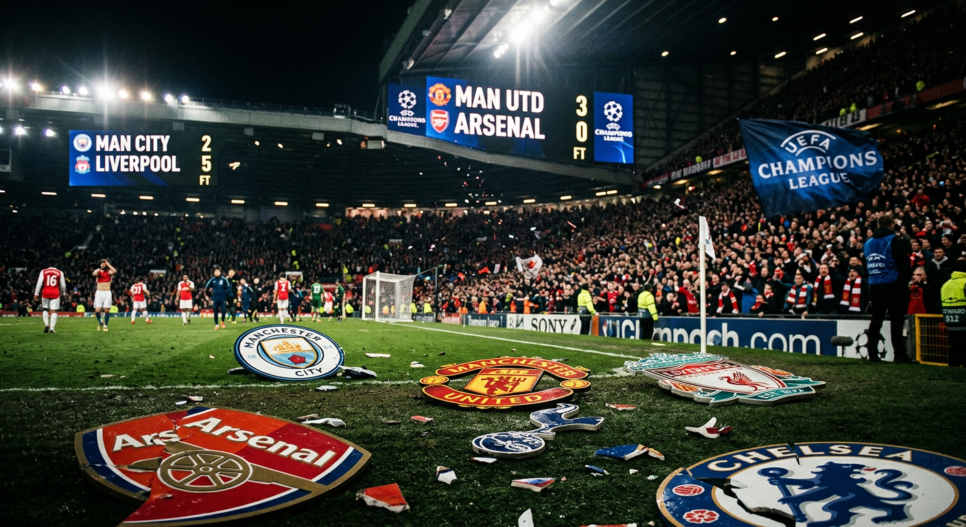 英超24小时崩盘!欧冠三队惨败动摇【世界杯】最强联赛地位